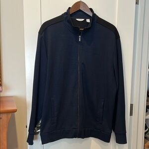 Men's Calvin Klein lightweight zip up navy/black jacket